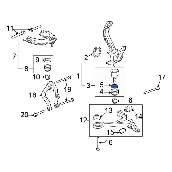 Suspension Ball Joint Retaining Ring