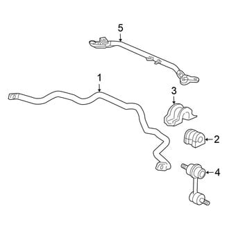 Honda OE - Front Suspension - Stabilizer Bar & Components