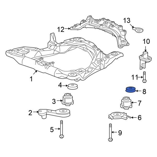 Engine Cradle Bolt Washer