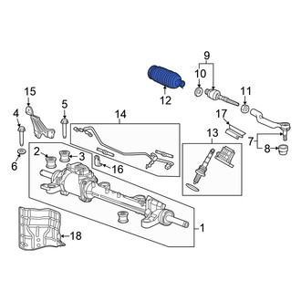 Honda OE - Rack and Pinion Bellows