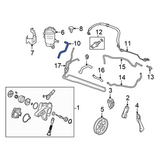Honda OE - Power Steering Reservoir Hose