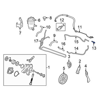 Honda OE - Front Power Steering Line