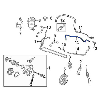 Honda OE - Power Steering Return Hose