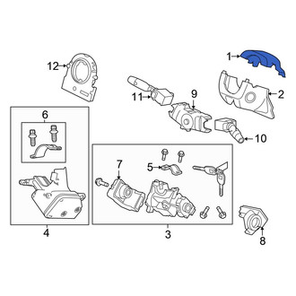 Honda OE - Upper Steering Column Cover