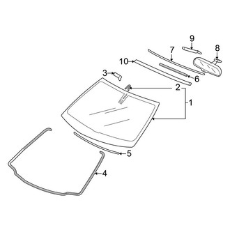 Honda OE - Windshield - Glass (EX)