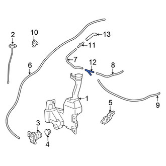 Honda OE - Windshield Washer Hose Connector