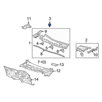 Honda OE - Right Cowl Cover Clip