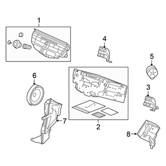 Honda OE - Instrument Panel - Sound System (W/O Navigation)
