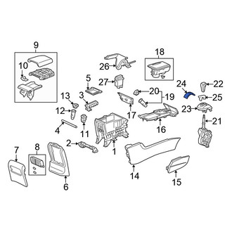 Honda OE - Parking Brake Lever Cover