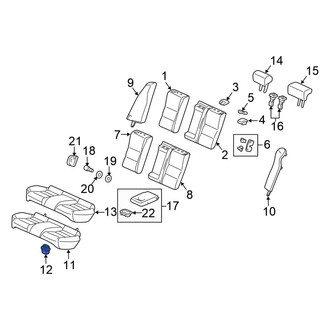 Honda OE - Rear Seat Cushion Pad Clip