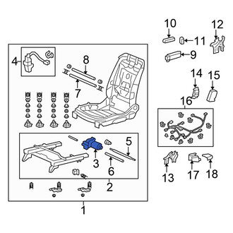Honda OE - Left Lower Seat Motor