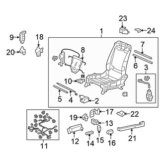Honda OE - Seats & Tracks - Tracks & Components (Driver Seat)