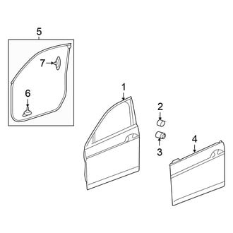Honda OE - Front Door - Door & Components