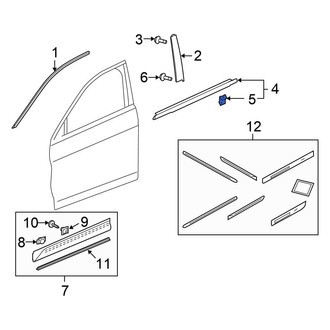 Honda OE - Door Belt Molding Clip