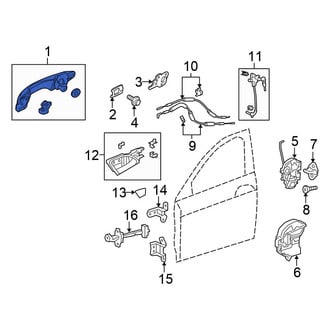 Honda OE - Rear Right Outer Exterior Door Handle