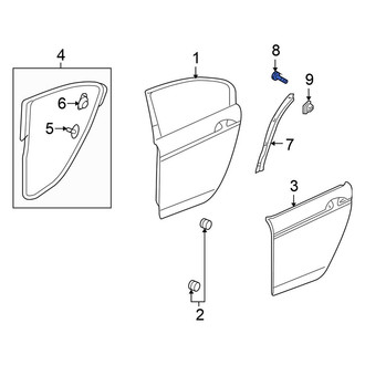 Honda OE - Door Edge Guard Screw