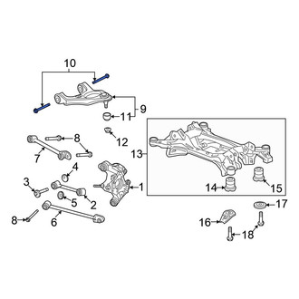 Honda OE - Upper Suspension Control Arm Bolt