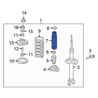 Honda OE - Rear Suspension Strut Bellows