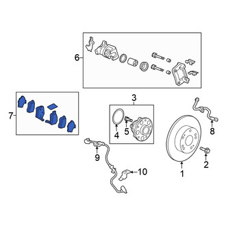 Honda OE - Rear Disc Brake Pad Set
