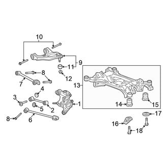 Honda OE - Rear Suspension - Suspension Components (AWD)