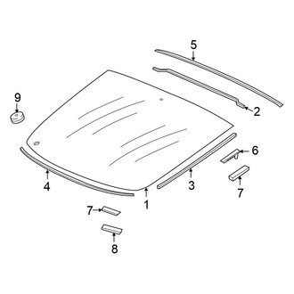 Honda OE - Lift Gate - Glass (Upper Glass)