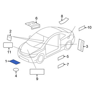Honda OE - A/C System Information Label