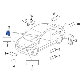 Honda OE - Air Bag Information Label