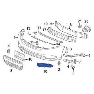 Honda OE - Front Right Bumper Cover Spacer Panel