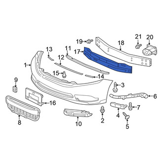 Honda OE - Front Bumper Impact Absorber