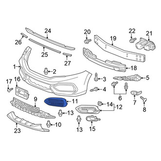 Honda OE - Front Left Bumper Cover Spacer Panel