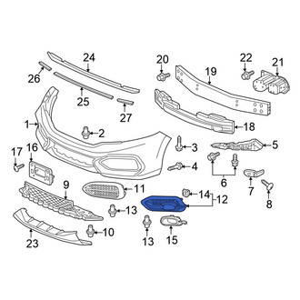 Honda OE - Front Left Fog Light Trim