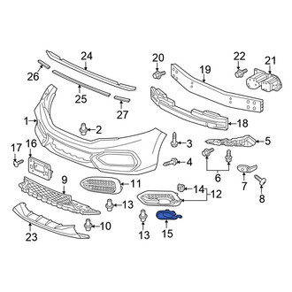 Honda OE - Front Left Fog Light Cover