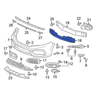 Honda OE - Front Bumper Impact Absorber