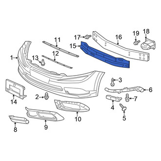 Honda OE - Front Bumper Impact Absorber