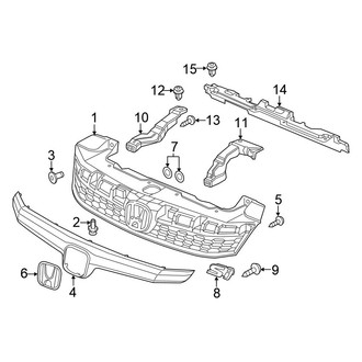 Honda OE - Grille & Components (Sedan)