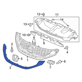 Honda OE - Front Grille Molding