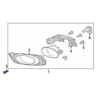 Honda OE - Fog Light Trim Screw