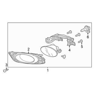 Honda OE - Front Lamps - Fog Lamps (Sedan)