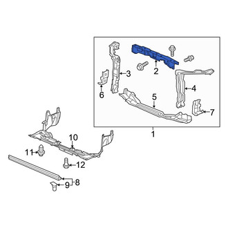 Honda OE - Front Upper Radiator Support Tie Bar