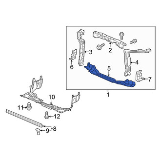 Honda OE - Front Lower Radiator Support Tie Bar