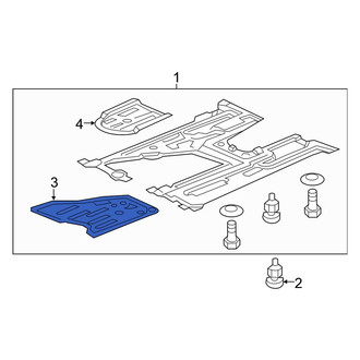 Honda OE - Front Engine Oil Drain Plug Access Cover