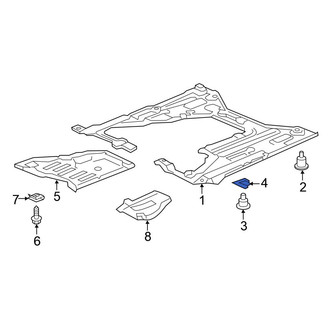 Honda OE - Radiator Support Splash Shield Nut