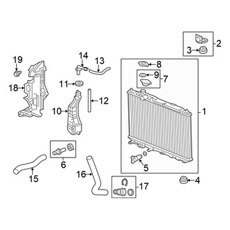 Honda OE - Cooling - Radiator & Components