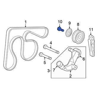 Honda OE - Belt Tensioner Pulley Bolt