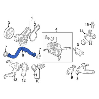 Honda OE - Engine Coolant Pipe