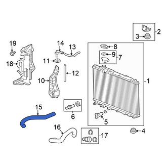 Honda OE - Upper Radiator Coolant Hose