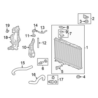 Honda OE - Cooling - Radiator & Components