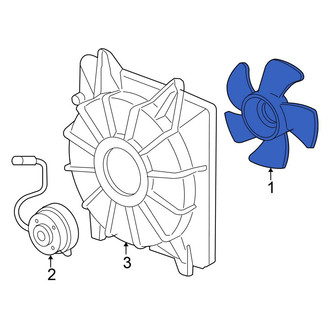 Honda OE - Left Engine Cooling Fan Blade
