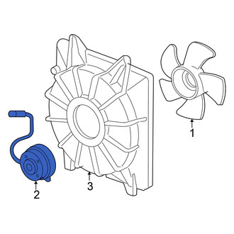 Honda OE - Left Engine Cooling Fan Motor