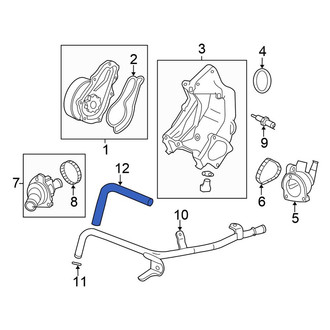 Honda OE - Engine Coolant Bypass Hose